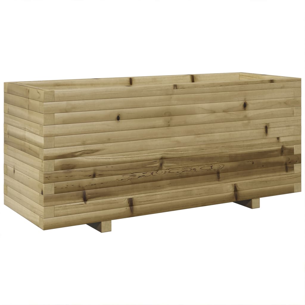 vidaXL Jardinera madera de pino impregnada 110x40x49,5 cm