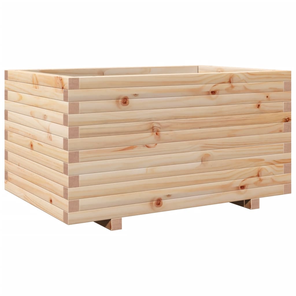 vidaXL Jardinera madera maciza de pino 90x60x49,5 cm