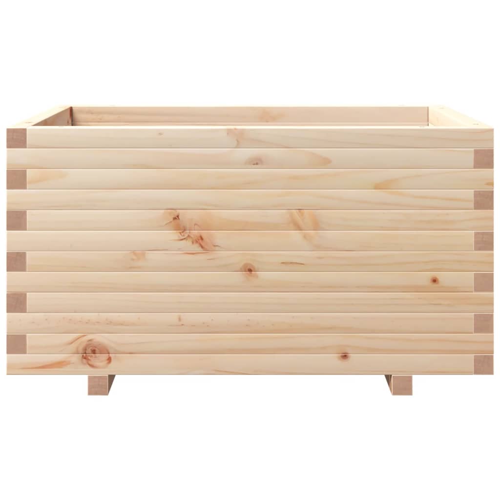 vidaXL Jardinera madera maciza de pino 90x60x49,5 cm