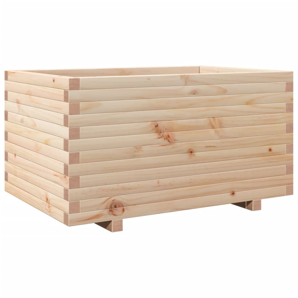 vidaXL Jardinera madera maciza de pino 90x60x49,5 cm