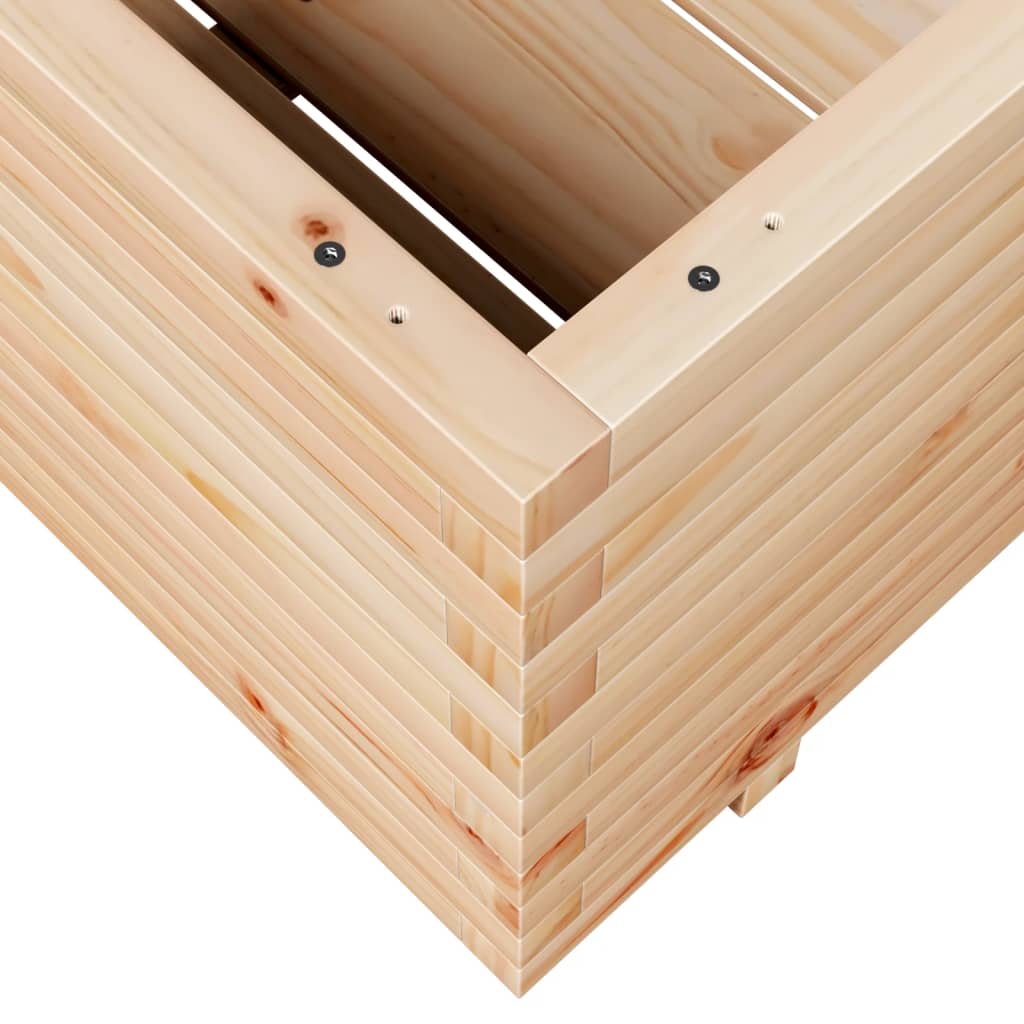 vidaXL Jardinera madera maciza de pino 90x60x49,5 cm