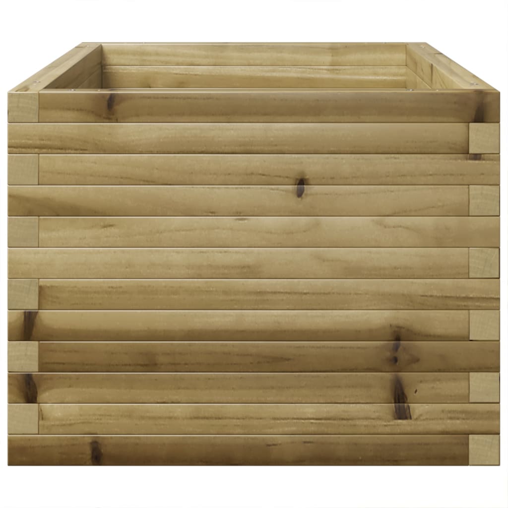 vidaXL Jardinera madera de pino impregnada 90x60x49,5 cm