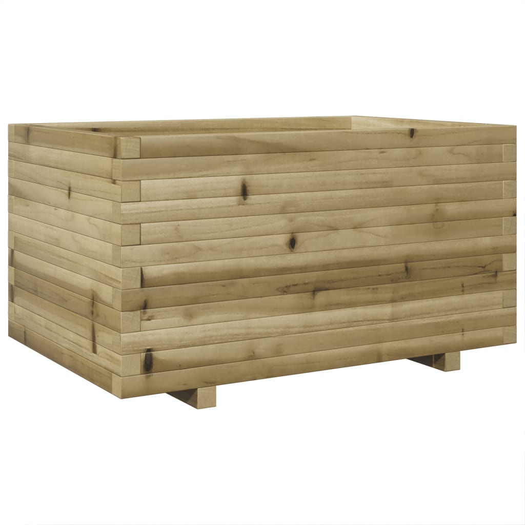 vidaXL Jardinera madera de pino impregnada 90x60x49,5 cm