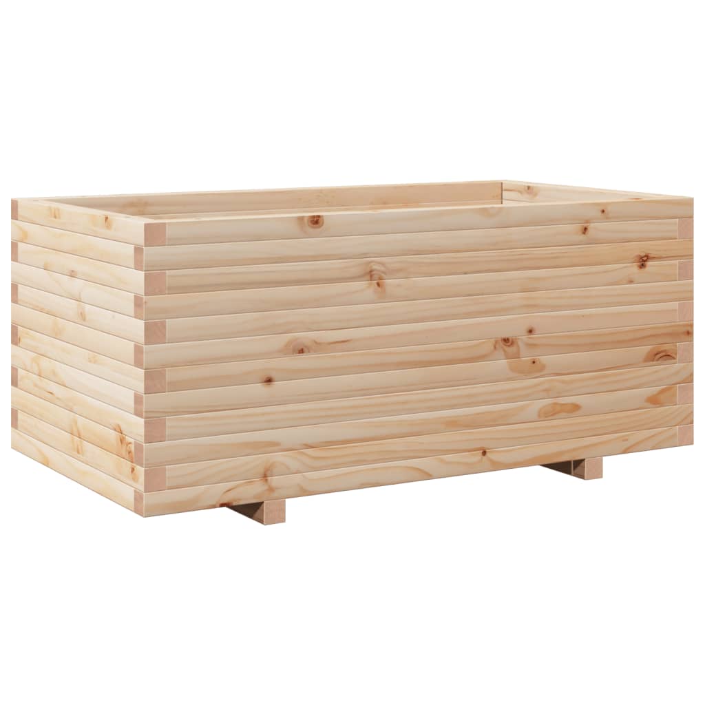 vidaXL Jardinera madera maciza de pino 110x60x49,5 cm