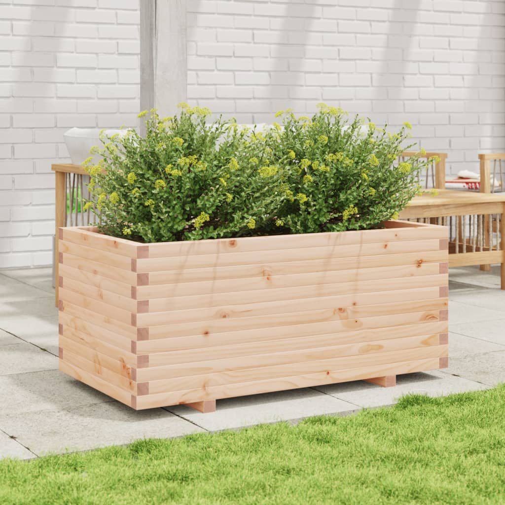 vidaXL Jardinera madera maciza de pino 110x60x49,5 cm