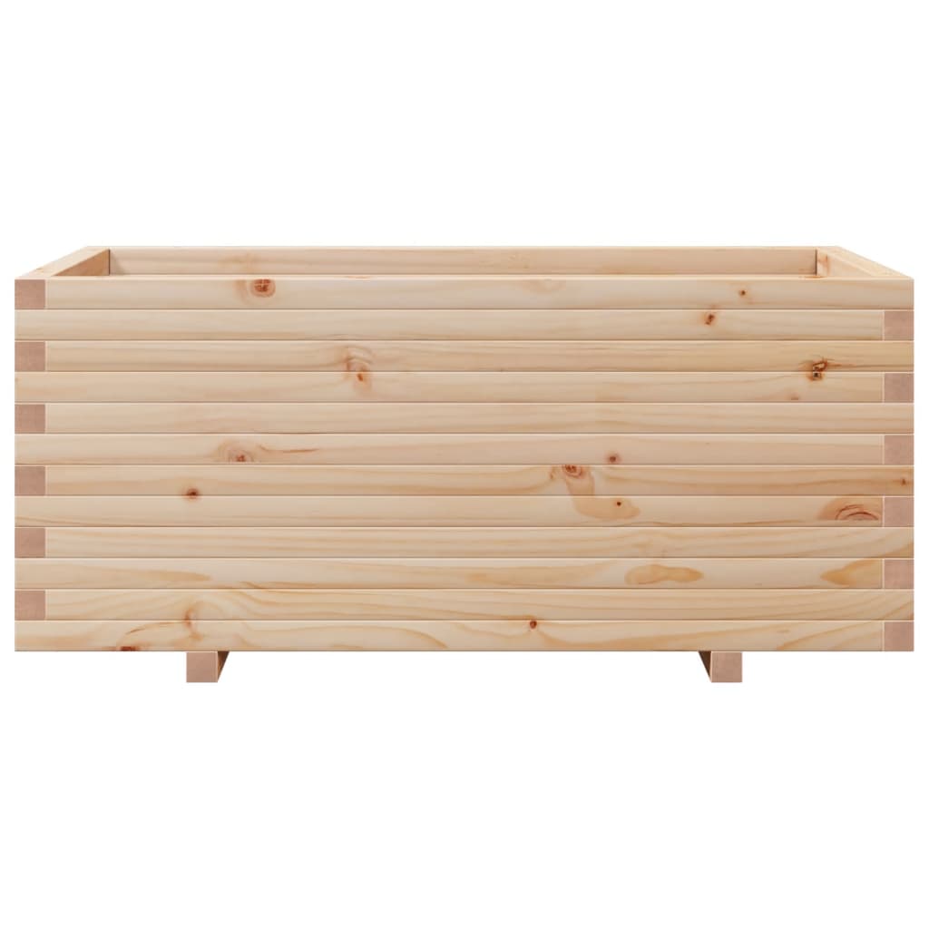 vidaXL Jardinera madera maciza de pino 110x60x49,5 cm