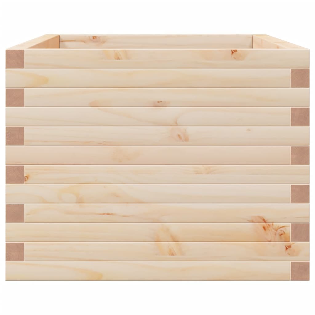 vidaXL Jardinera madera maciza de pino 110x60x49,5 cm