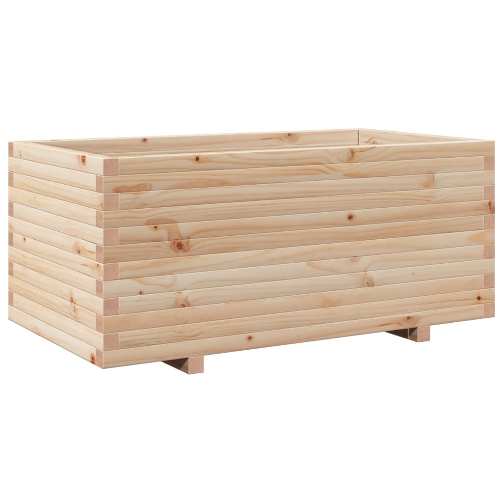 vidaXL Jardinera madera maciza de pino 110x60x49,5 cm