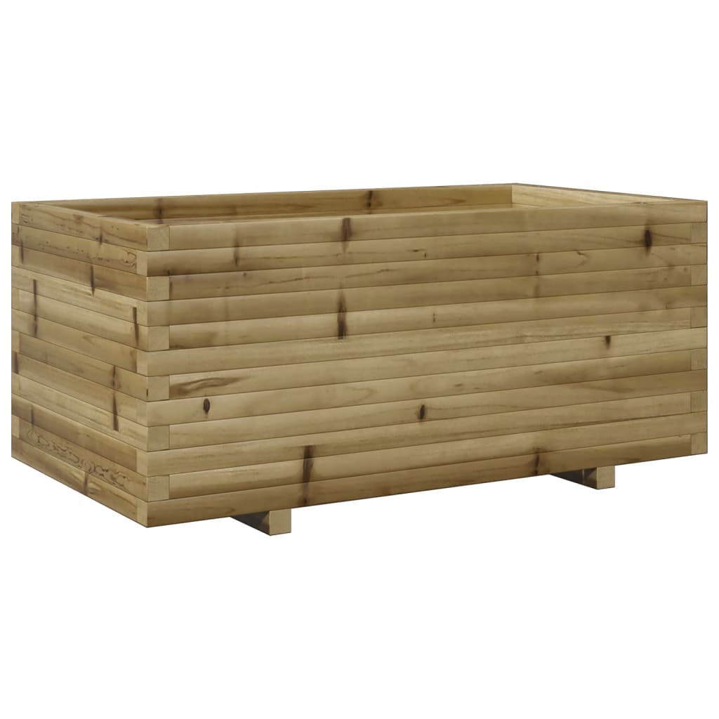 vidaXL Jardinera madera de pino impregnada 110x60x49,5 cm