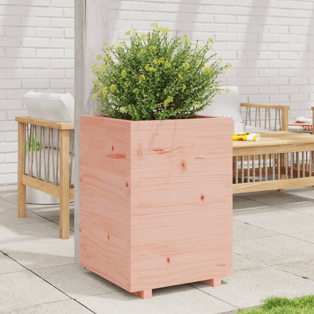 vidaXL Jardinera madera maciza de abeto Douglas 50x50x72,5 cm