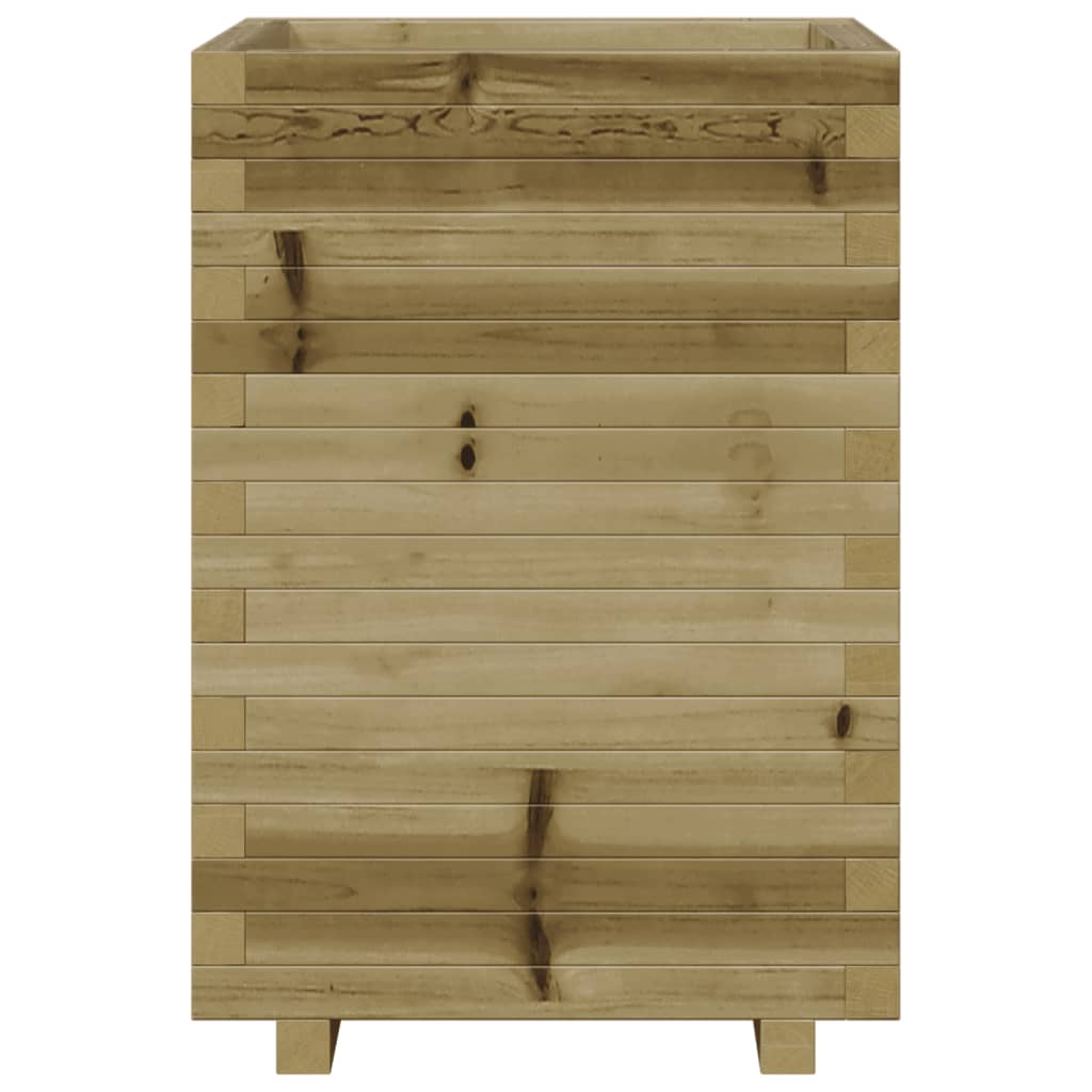 vidaXL Jardinera madera de pino impregnada 50x50x72,5 cm