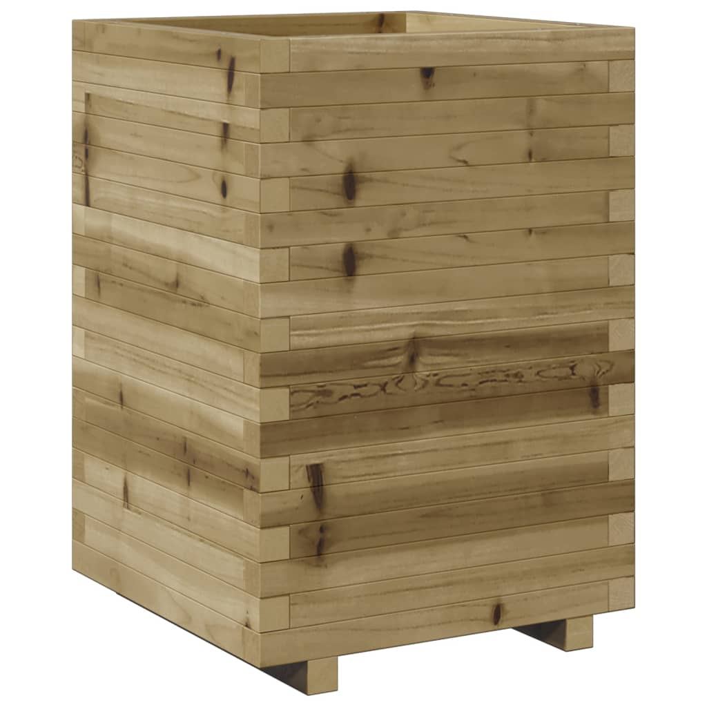 vidaXL Jardinera madera de pino impregnada 50x50x72,5 cm