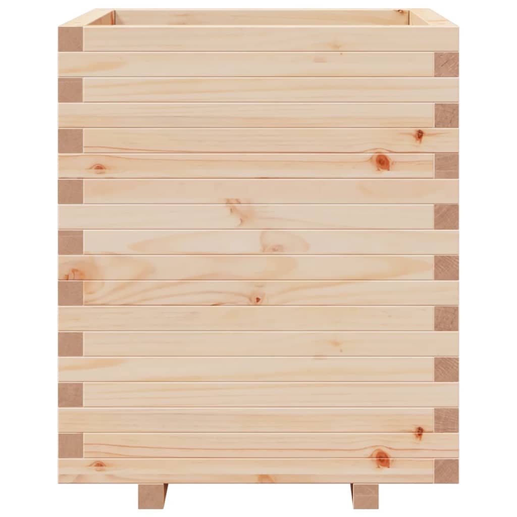 vidaXL Jardinera madera maciza de pino 60x60x72,5 cm