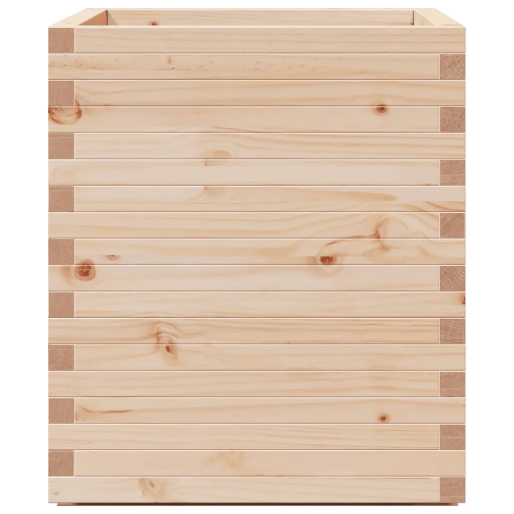 vidaXL Jardinera madera maciza de pino 60x60x72,5 cm