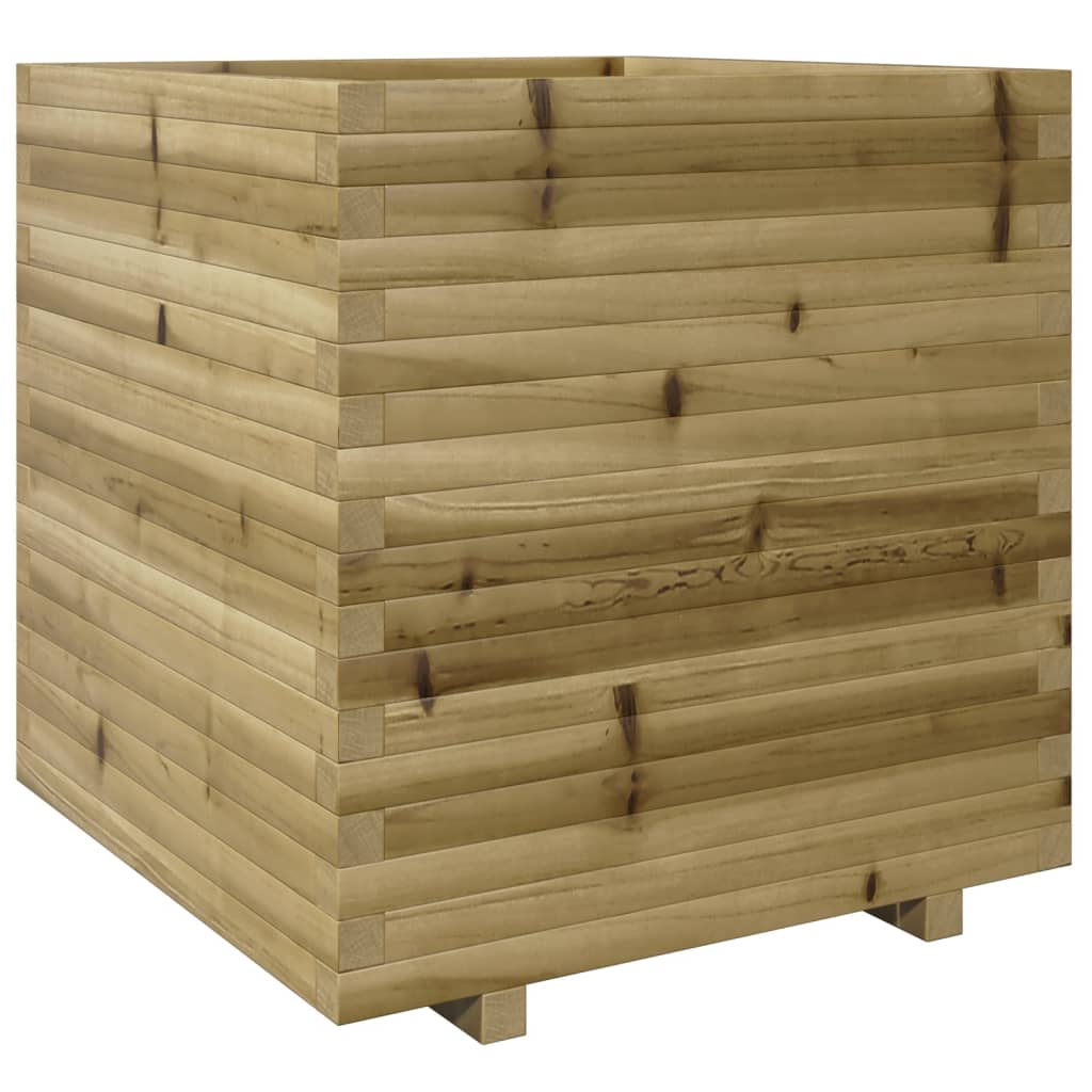 vidaXL Jardinera madera de pino impregnada 70x70x72,5 cm