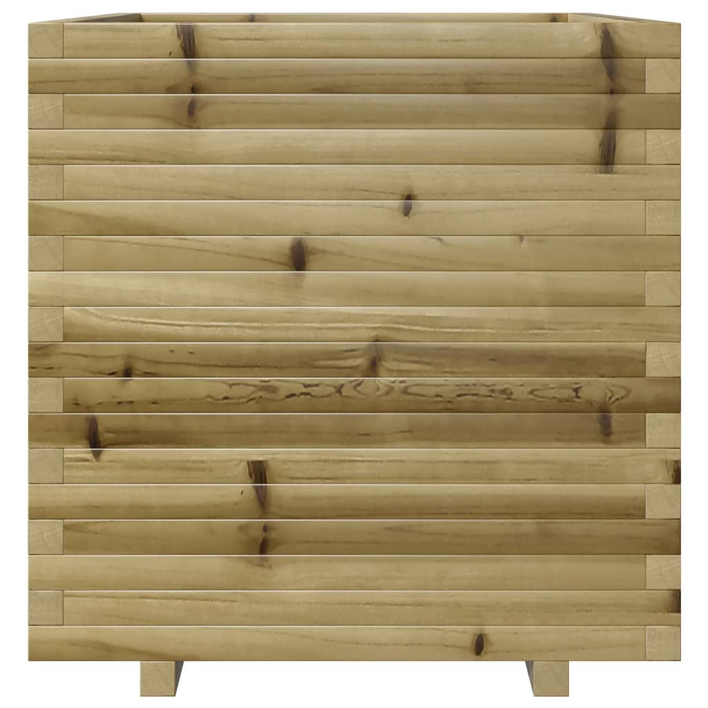 vidaXL Jardinera madera de pino impregnada 70x70x72,5 cm