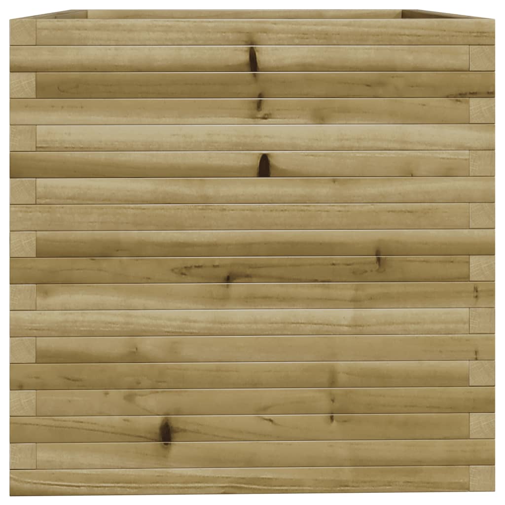 vidaXL Jardinera madera de pino impregnada 70x70x72,5 cm