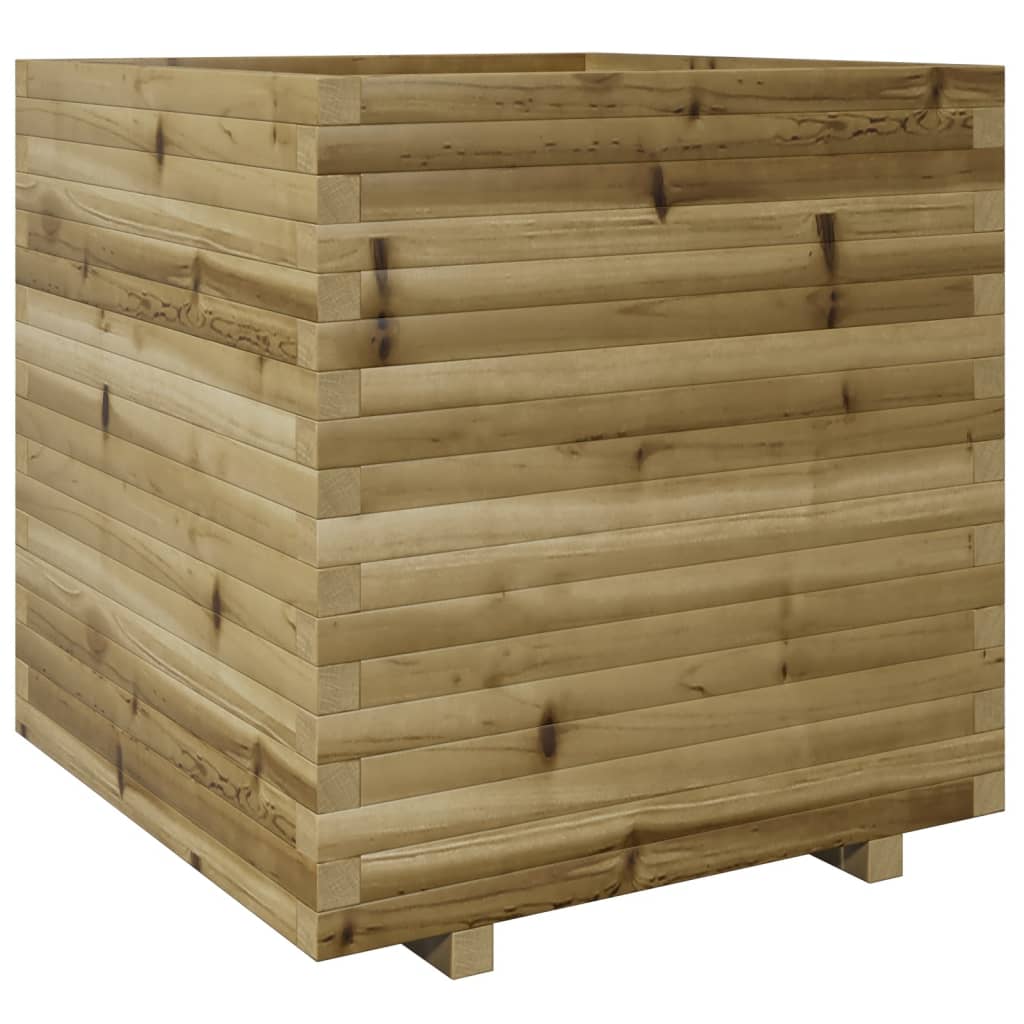 vidaXL Jardinera madera de pino impregnada 70x70x72,5 cm