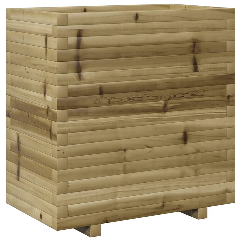 vidaXL Jardinera madera de pino impregnada 70x40x72,5 cm