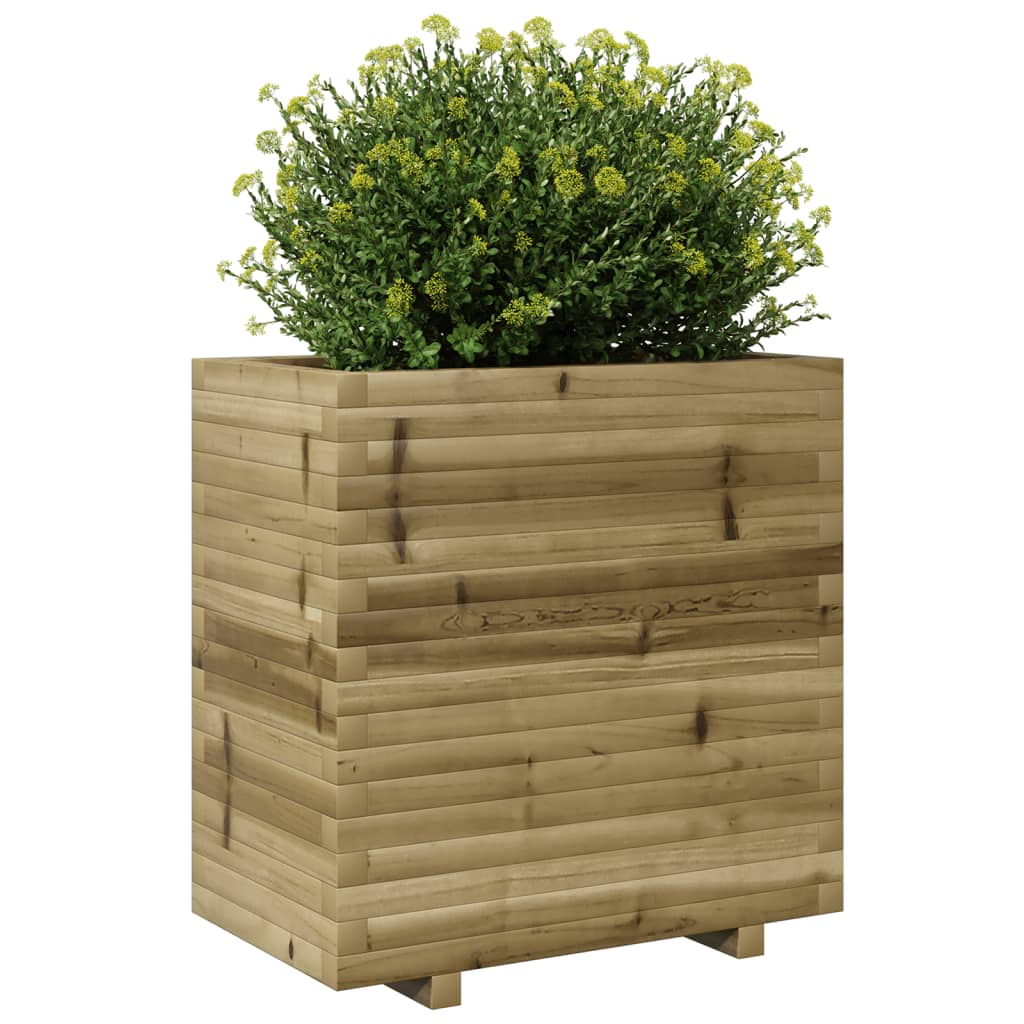 vidaXL Jardinera madera de pino impregnada 70x40x72,5 cm