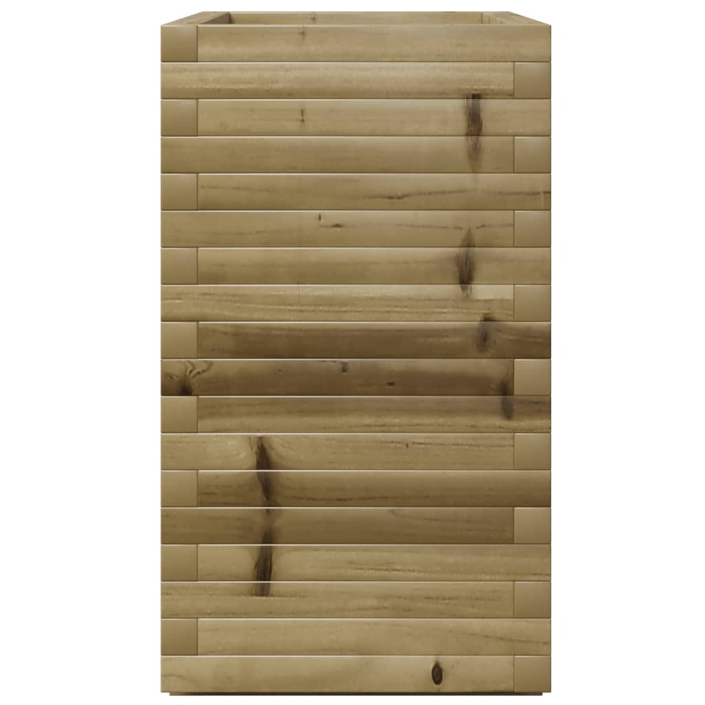 vidaXL Jardinera madera de pino impregnada 70x40x72,5 cm