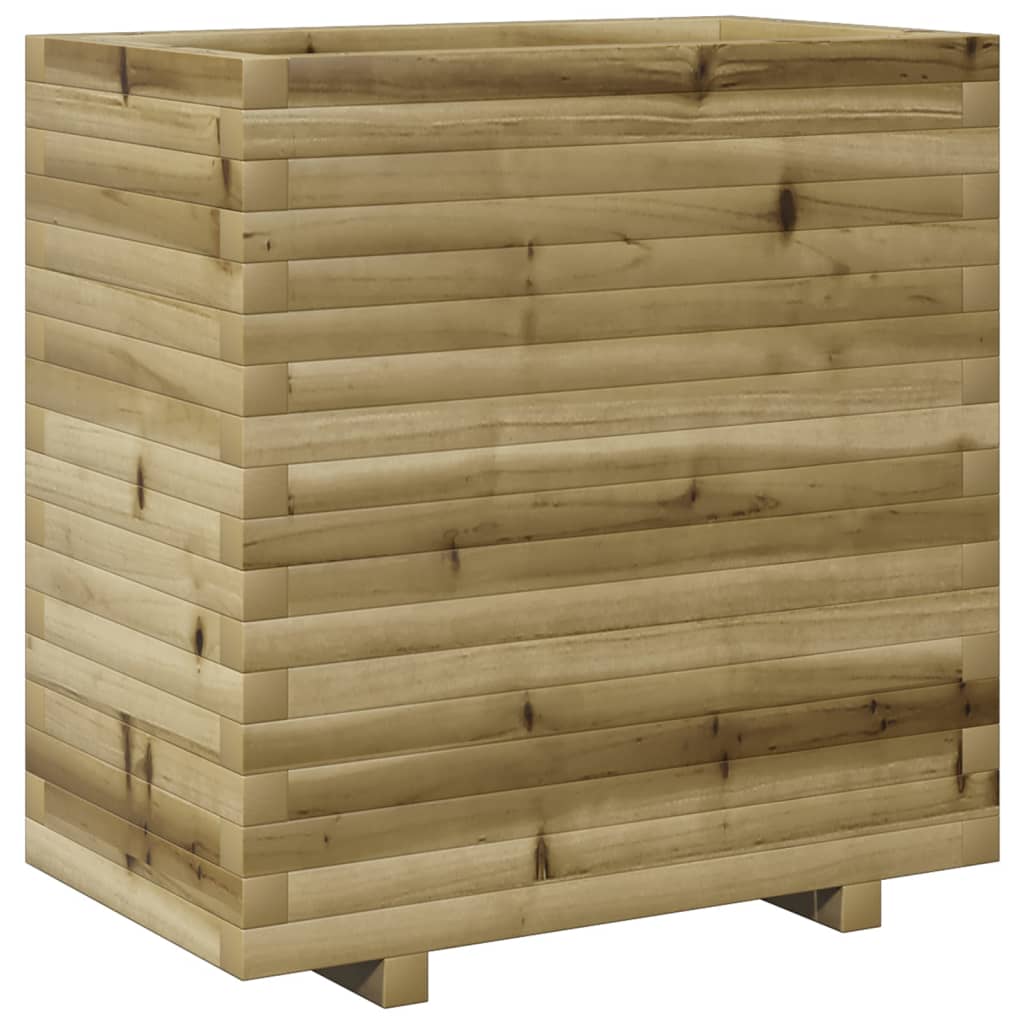 vidaXL Jardinera madera de pino impregnada 70x40x72,5 cm