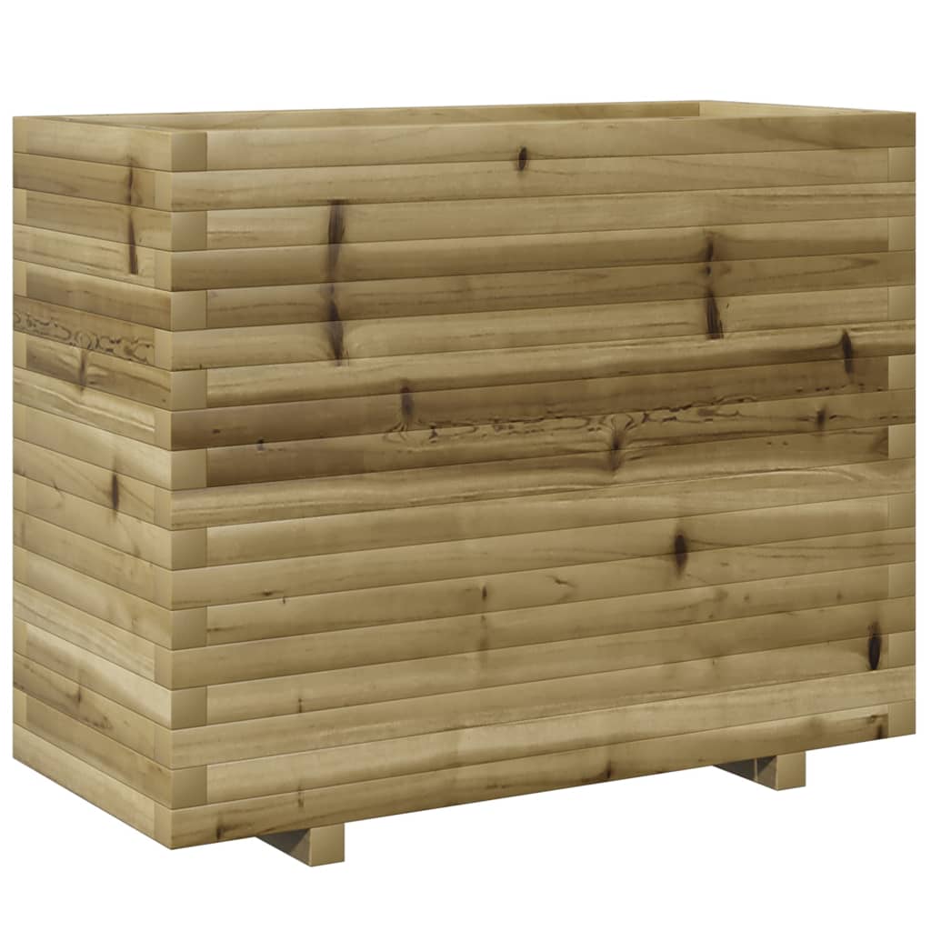 vidaXL Jardinera madera de pino impregnada 90x40x72,5 cm