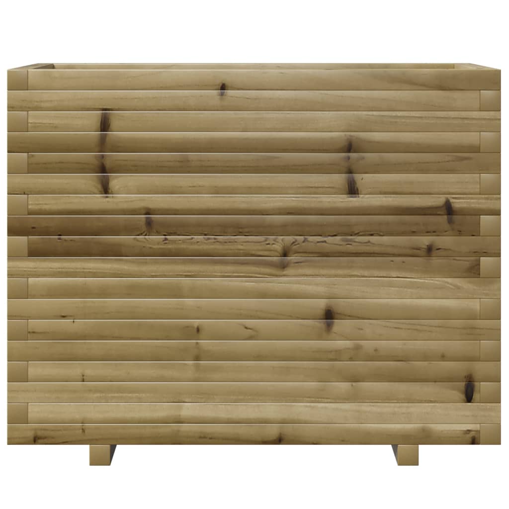 vidaXL Jardinera madera de pino impregnada 90x40x72,5 cm