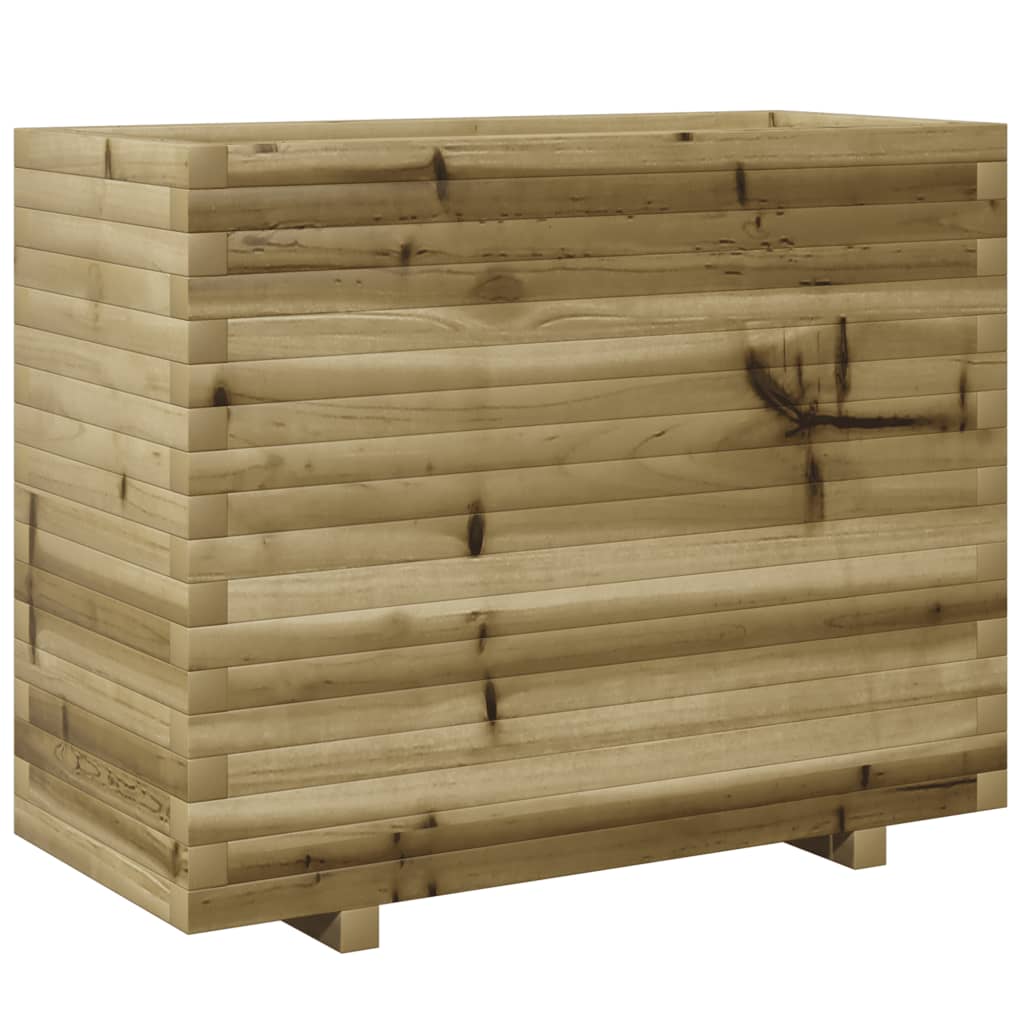 vidaXL Jardinera madera de pino impregnada 90x40x72,5 cm