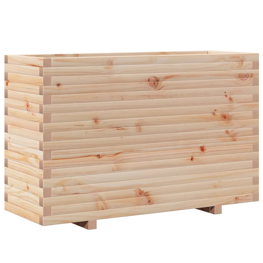 vidaXL Jardinera madera maciza de pino 110x40x72,5 cm