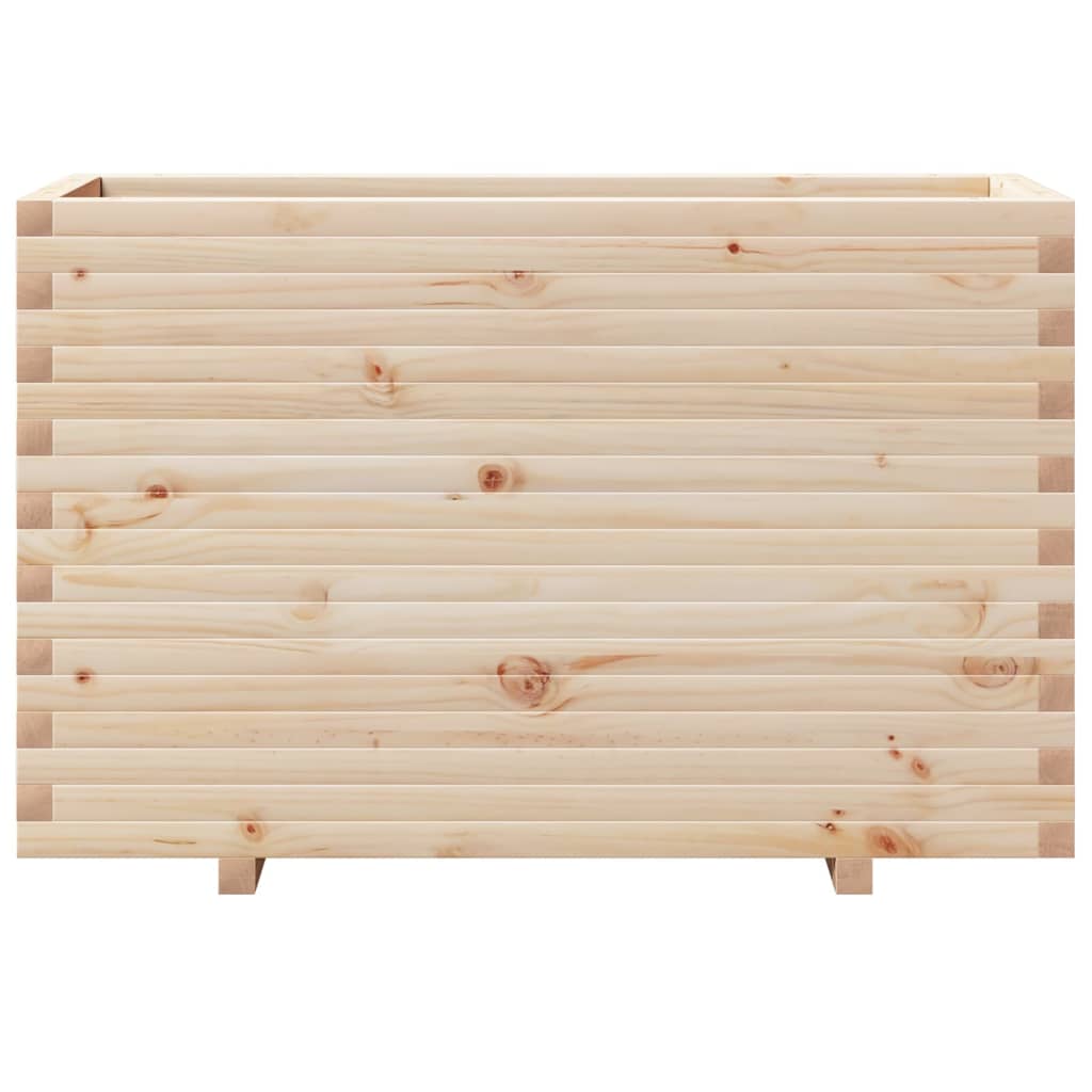 vidaXL Jardinera madera maciza de pino 110x40x72,5 cm