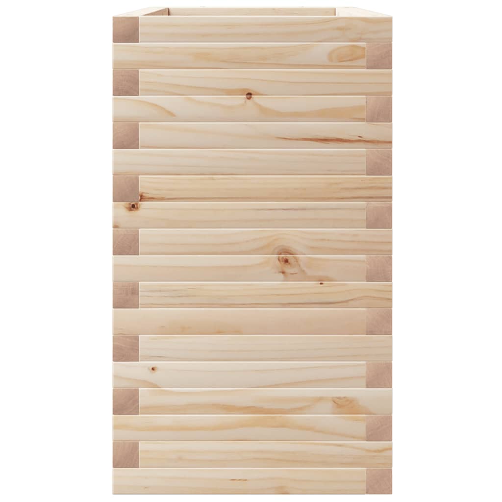 vidaXL Jardinera madera maciza de pino 110x40x72,5 cm