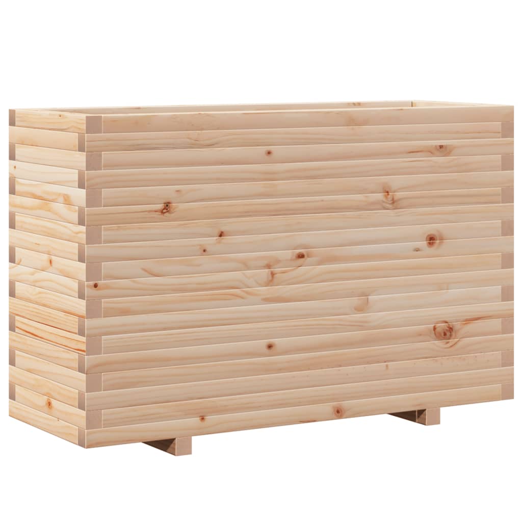 vidaXL Jardinera madera maciza de pino 110x40x72,5 cm