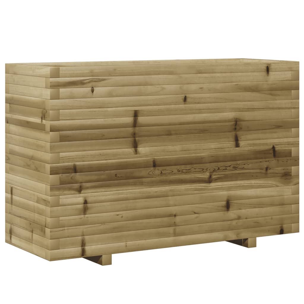 vidaXL Jardinera madera de pino impregnada 110x40x72,5 cm