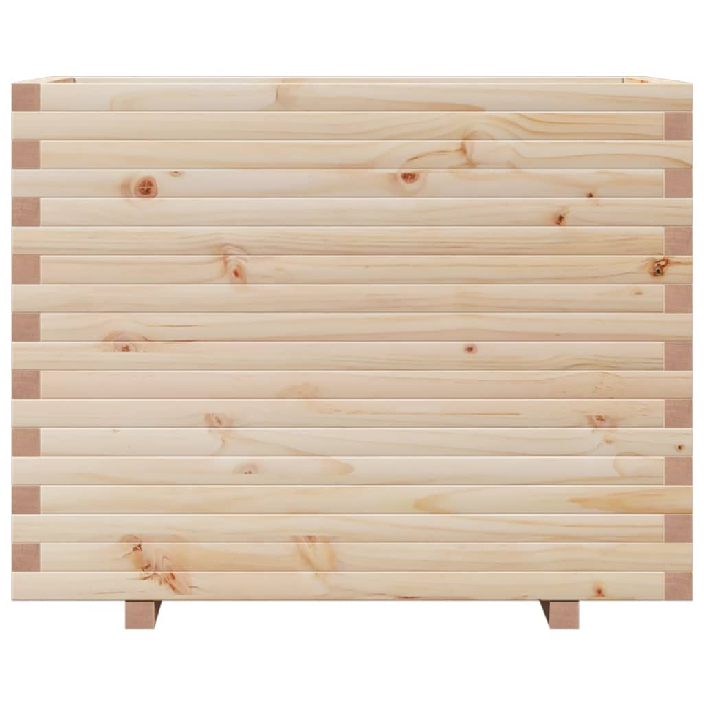 vidaXL Jardinera madera maciza de pino 90x60x72,5 cm