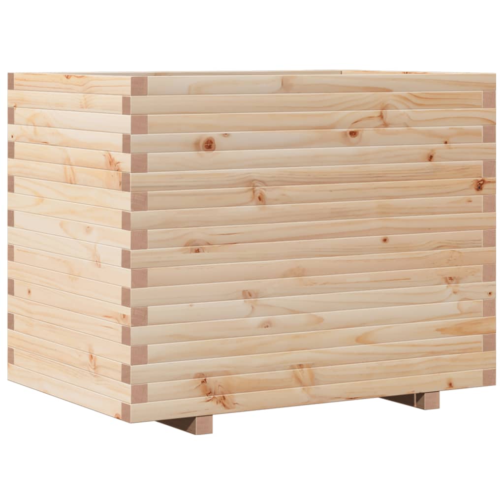 vidaXL Jardinera madera maciza de pino 90x60x72,5 cm