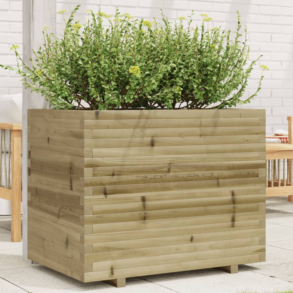 vidaXL Jardinera madera de pino impregnada 90x60x72,5 cm