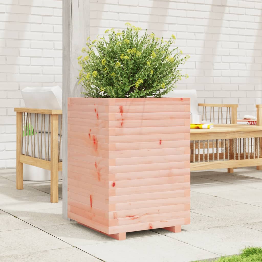 vidaXL Jardinera madera maciza de abeto Douglas 50x50x72 cm