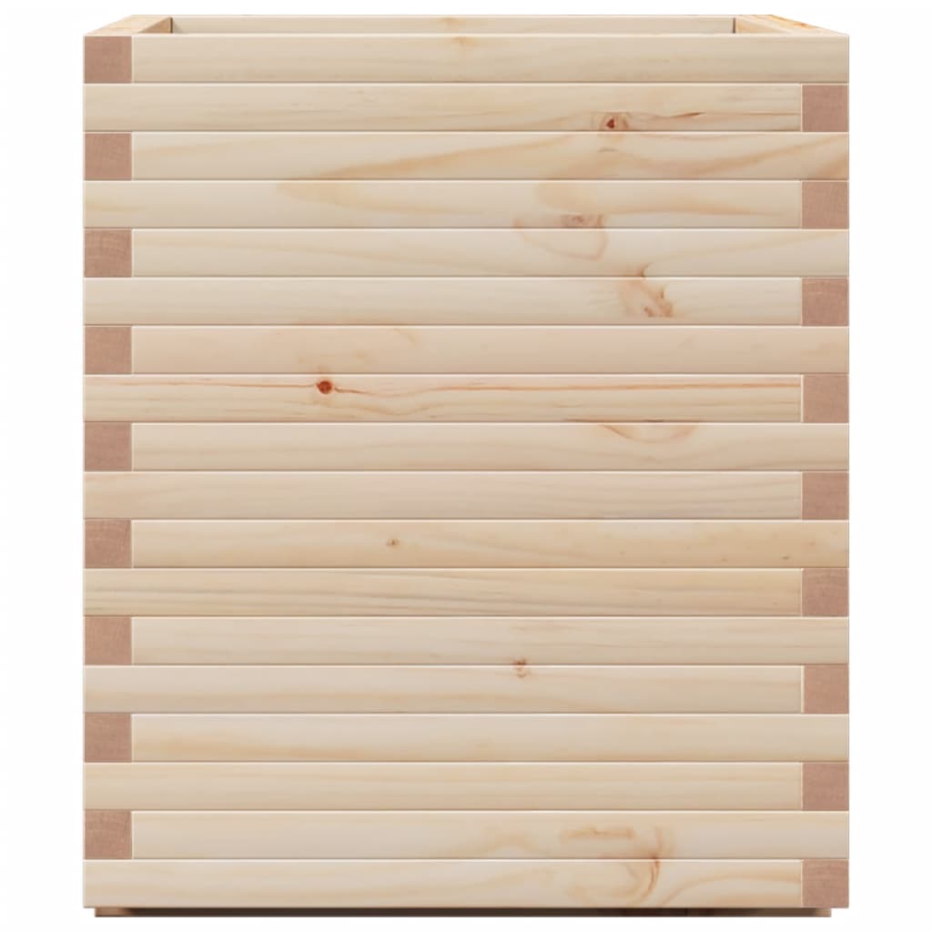 vidaXL Jardinera madera maciza de pino 60x60x72 cm