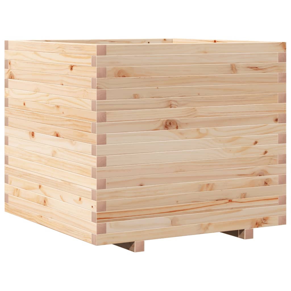 vidaXL Jardinera madera maciza de pino 80x80x72 cm