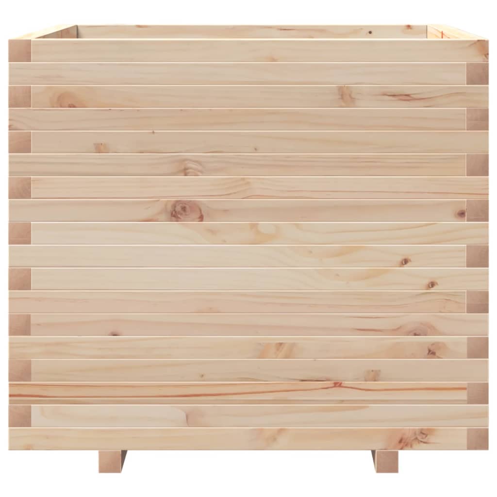 vidaXL Jardinera madera maciza de pino 80x80x72 cm