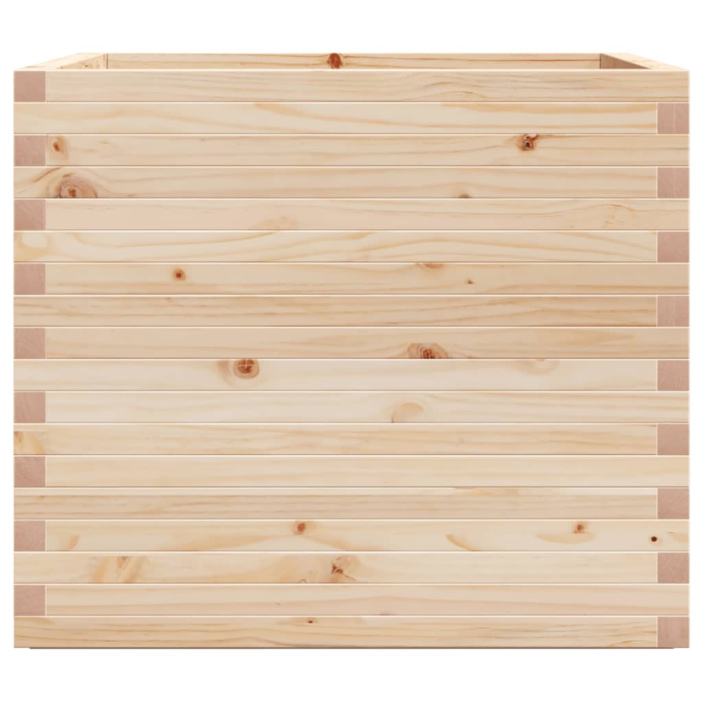 vidaXL Jardinera madera maciza de pino 80x80x72 cm