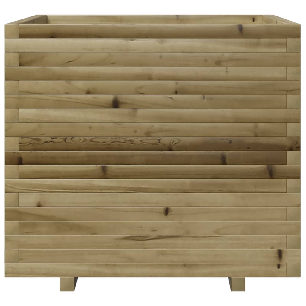 vidaXL Jardinera de madera de pino impregnada 80x80x72 cm