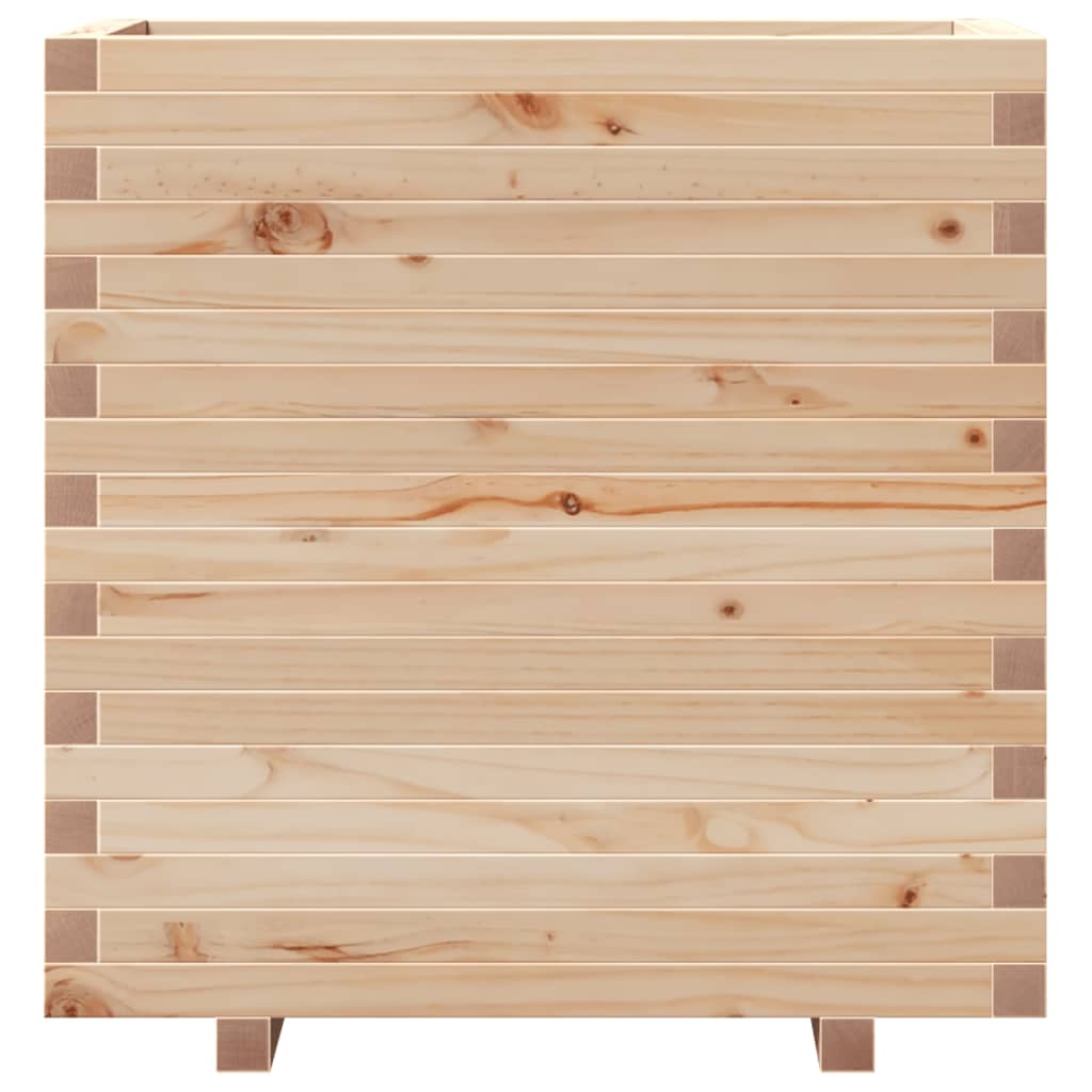 vidaXL Jardinera madera maciza de pino 70x40x72 cm