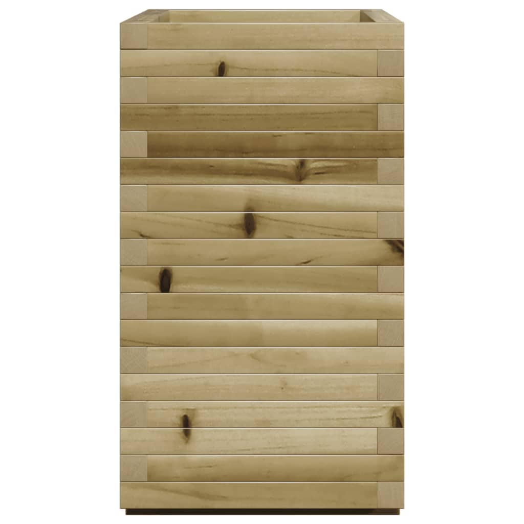 vidaXL Jardinera madera de pino impregnada 70x40x72 cm