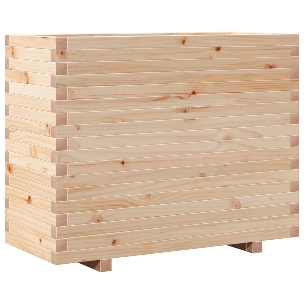 vidaXL Jardinera madera maciza de pino 90x40x72 cm