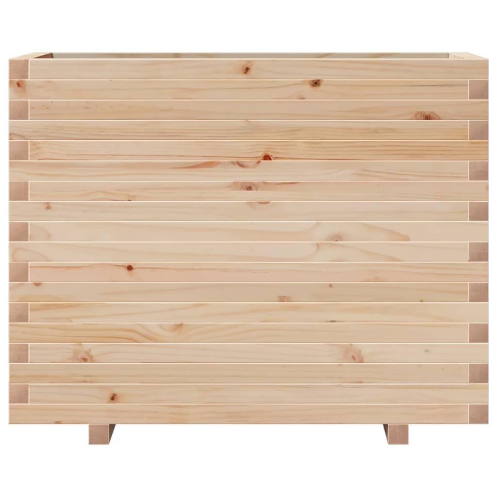 vidaXL Jardinera madera maciza de pino 90x40x72 cm