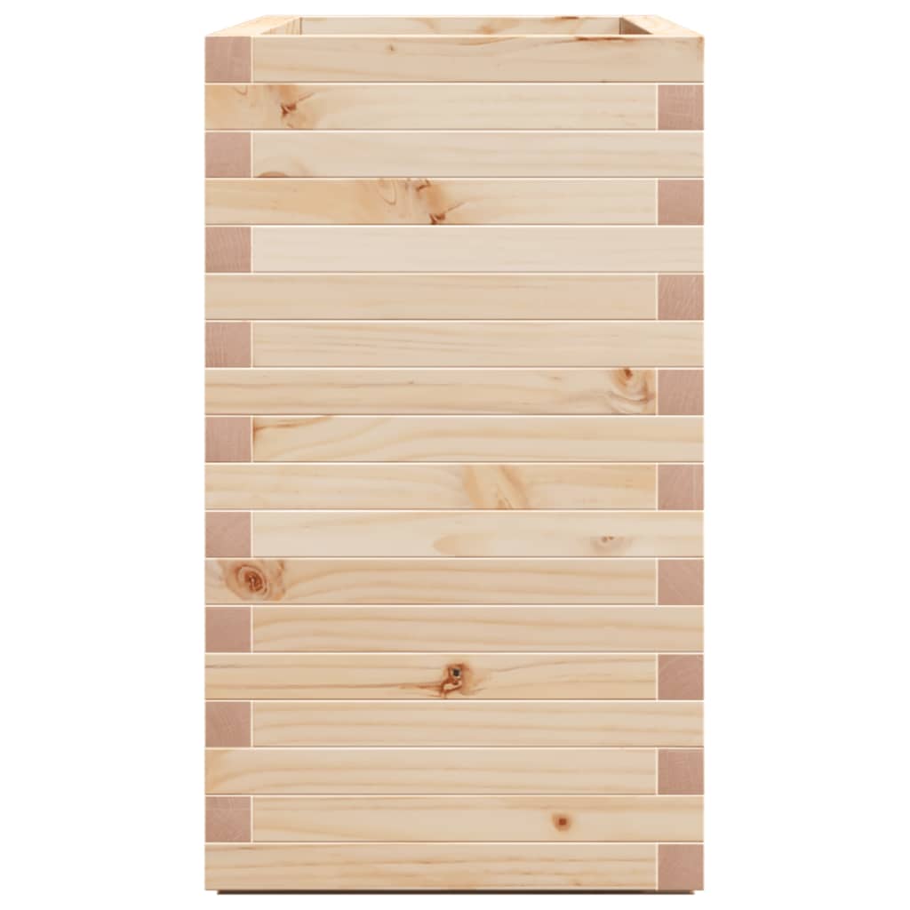 vidaXL Jardinera madera maciza de pino 90x40x72 cm