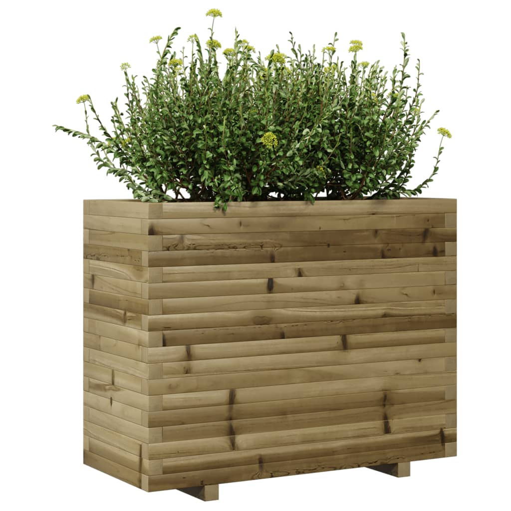 vidaXL Jardinera madera de pino impregnada 90x40x72 cm