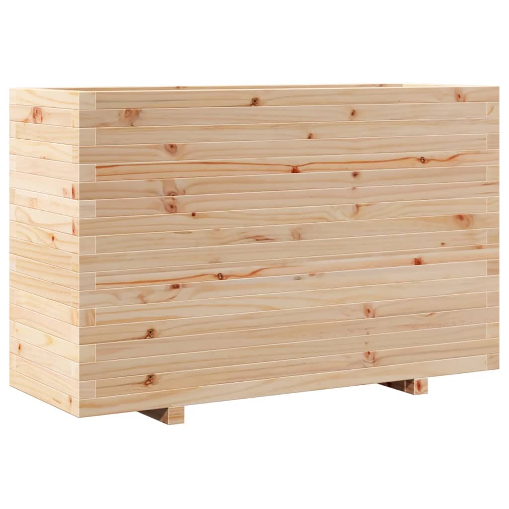 vidaXL Jardinera madera maciza de pino 110x40x72 cm